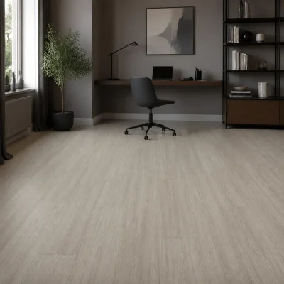 Kvarca vinila grīda CROWN OAK Dove PW interjerā