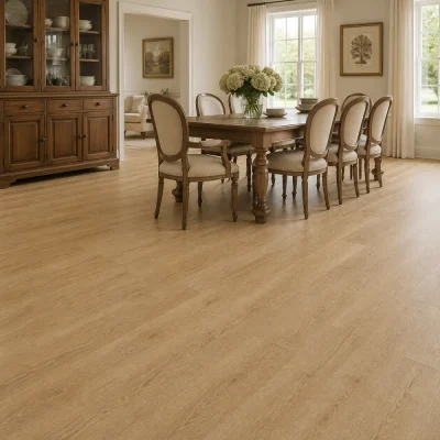 Kvarca vinila grīda CROWN OAK Traditional PW interjerā