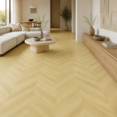 Kvarca vinils SPC Dolores Chevron WGAQ001 interjerā