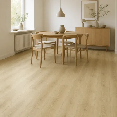Mitrumizturīgs lamināts 100+ stundas OZOLS DELUX WGD002 12 mm interjerā