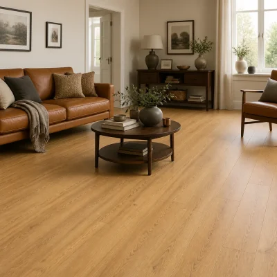 Mitrumizturīgs lamināts 100+ stundas OZOLS DELUX WGD006 12 mm interjerā