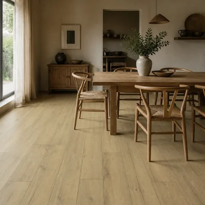 Mitrumizturīgs lamināts 100+ stundas OZOLS DELUX WGD007 12 mm interjerā