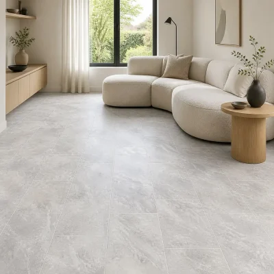 Vinila grīda CRYSTAL SHALE Powder PS interjerā